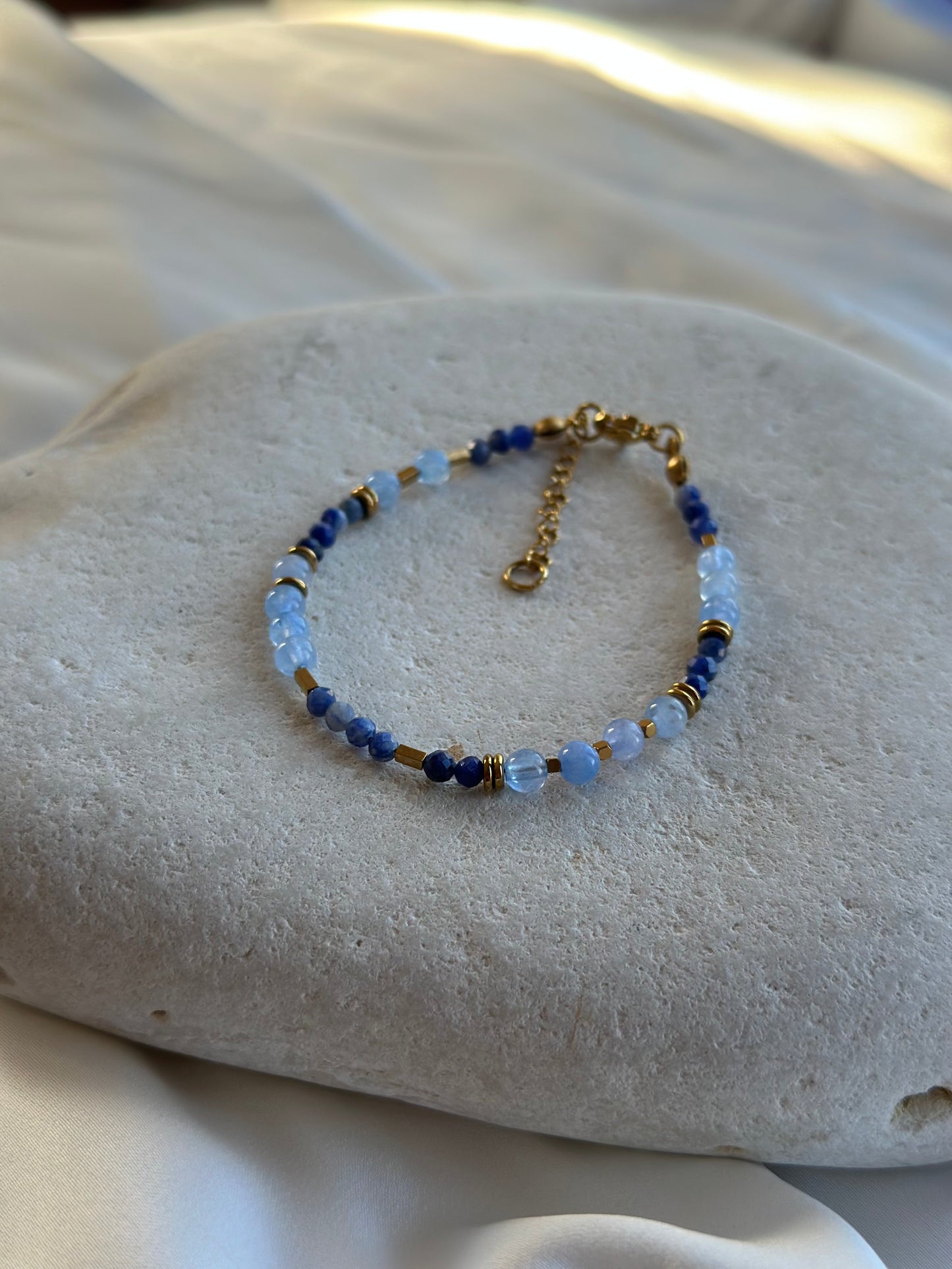 Sodalith-Aquamarin-Armband