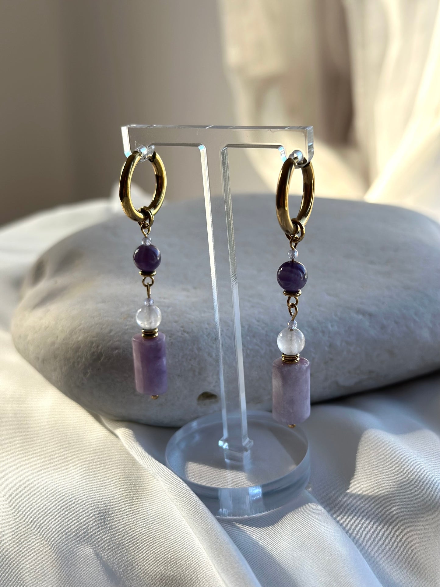 Lepidolite Earrings