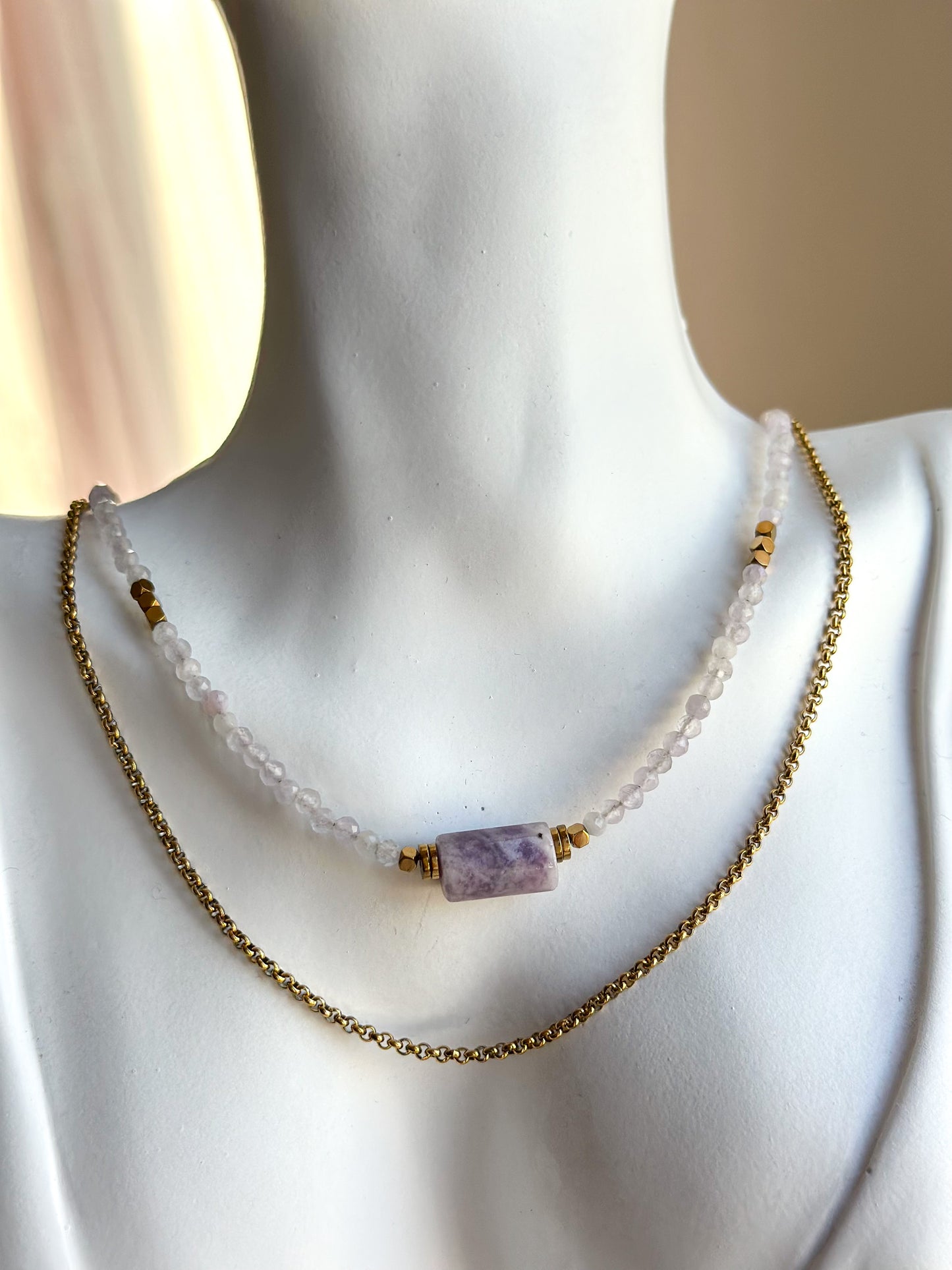 ELARA NECKLACE Lepidolite