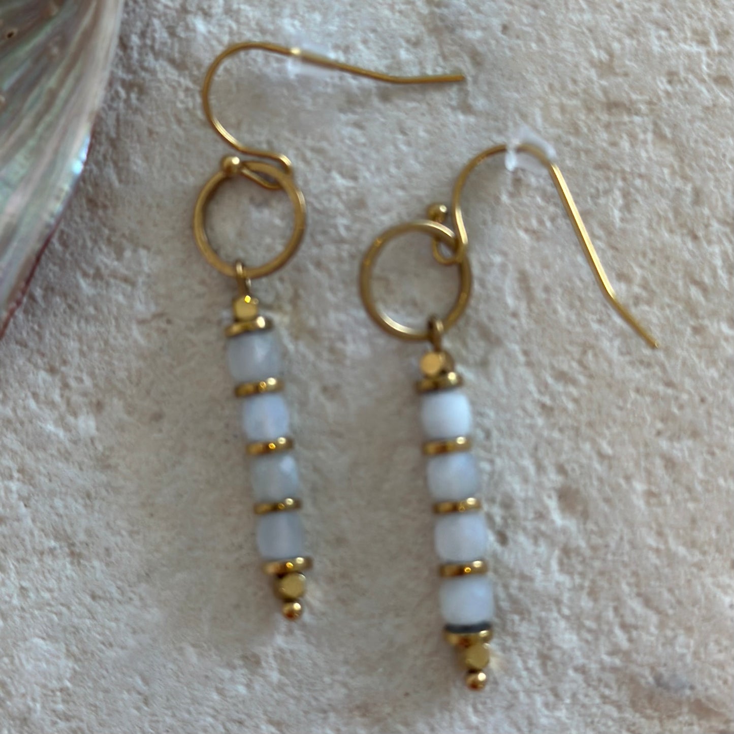 Σκουλαρίκια με φεγγαρόπετρα