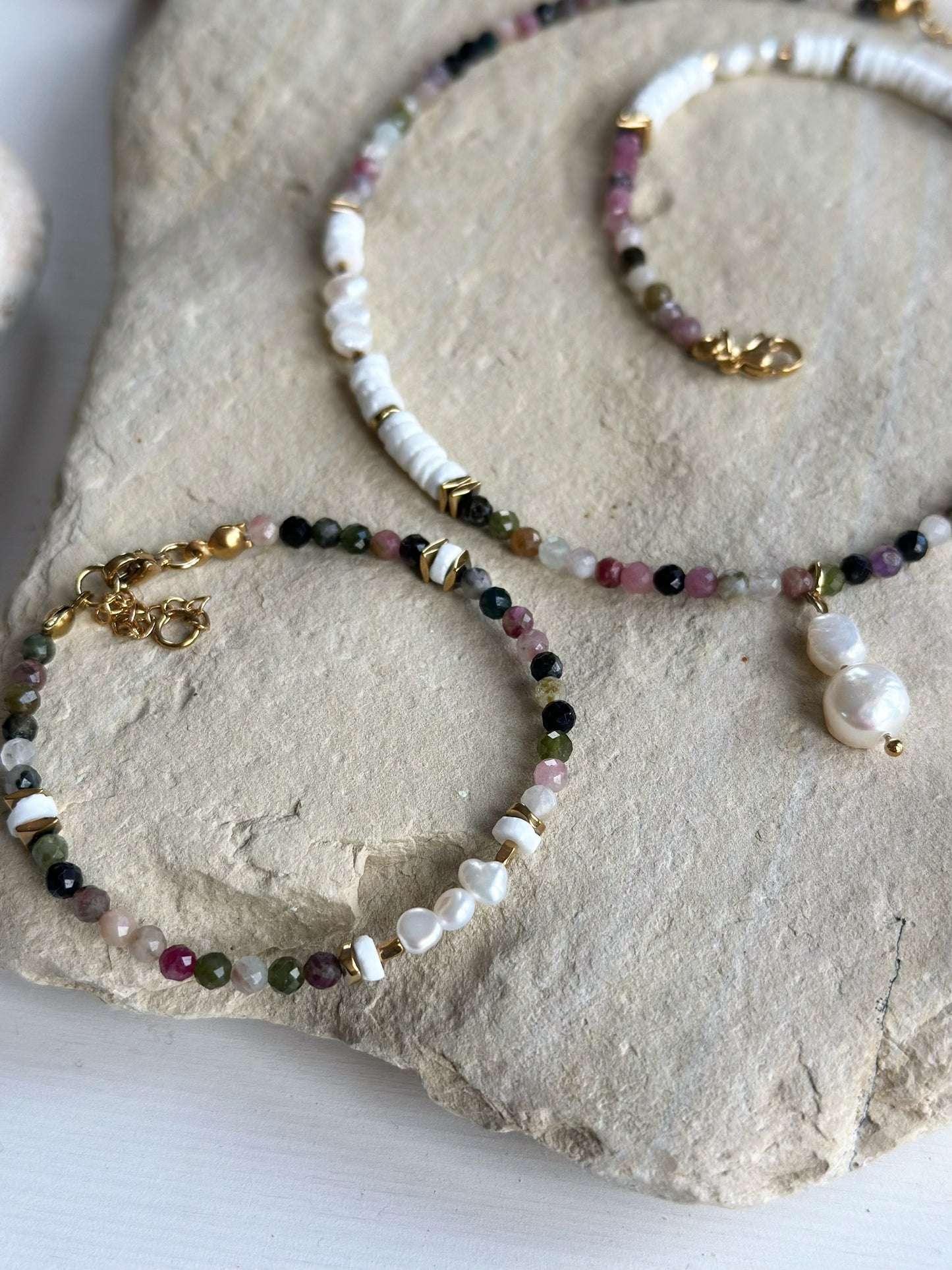 Tourmaline Pearl Bracelet