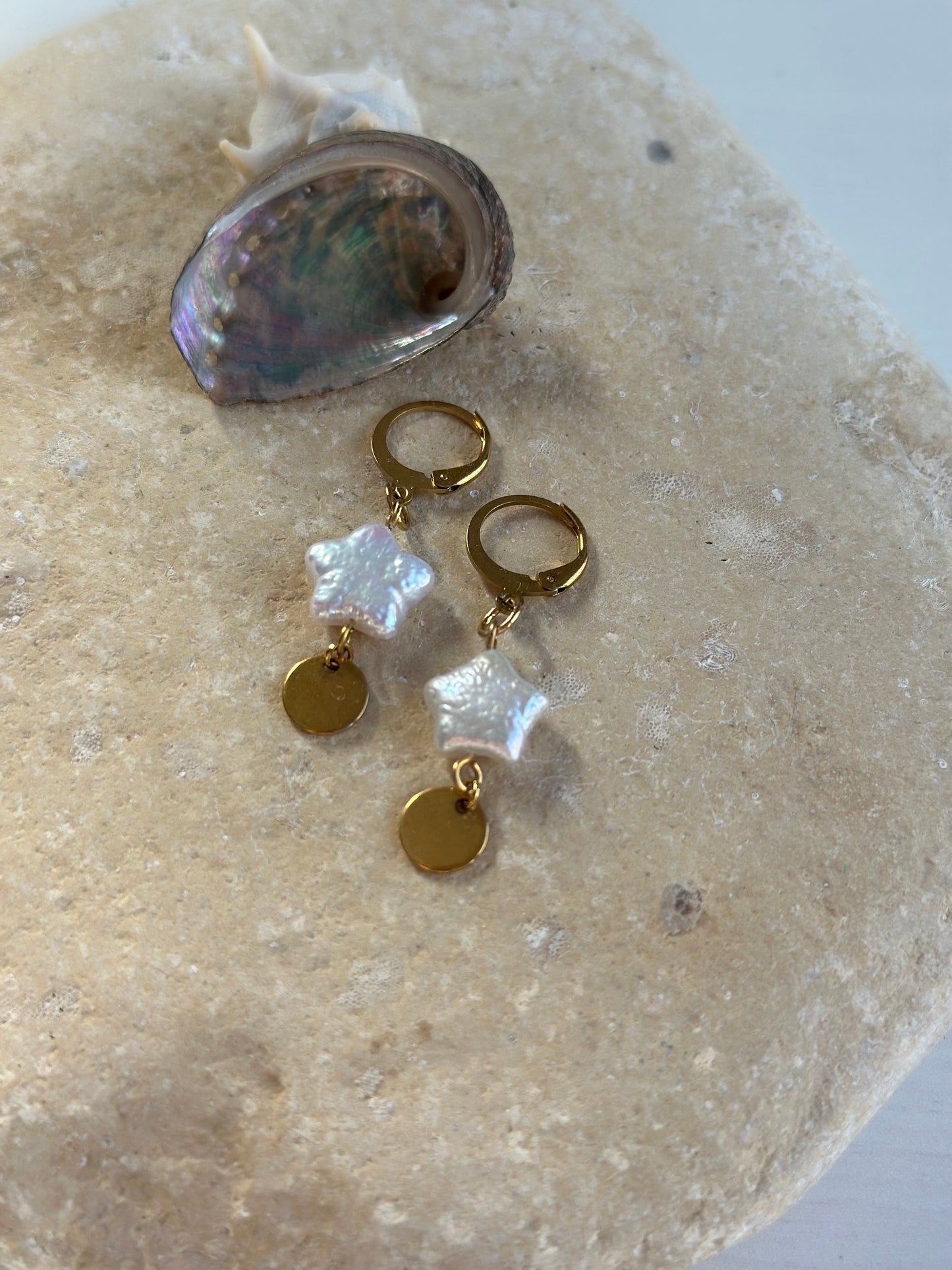 Sternperlen-Ohrringe