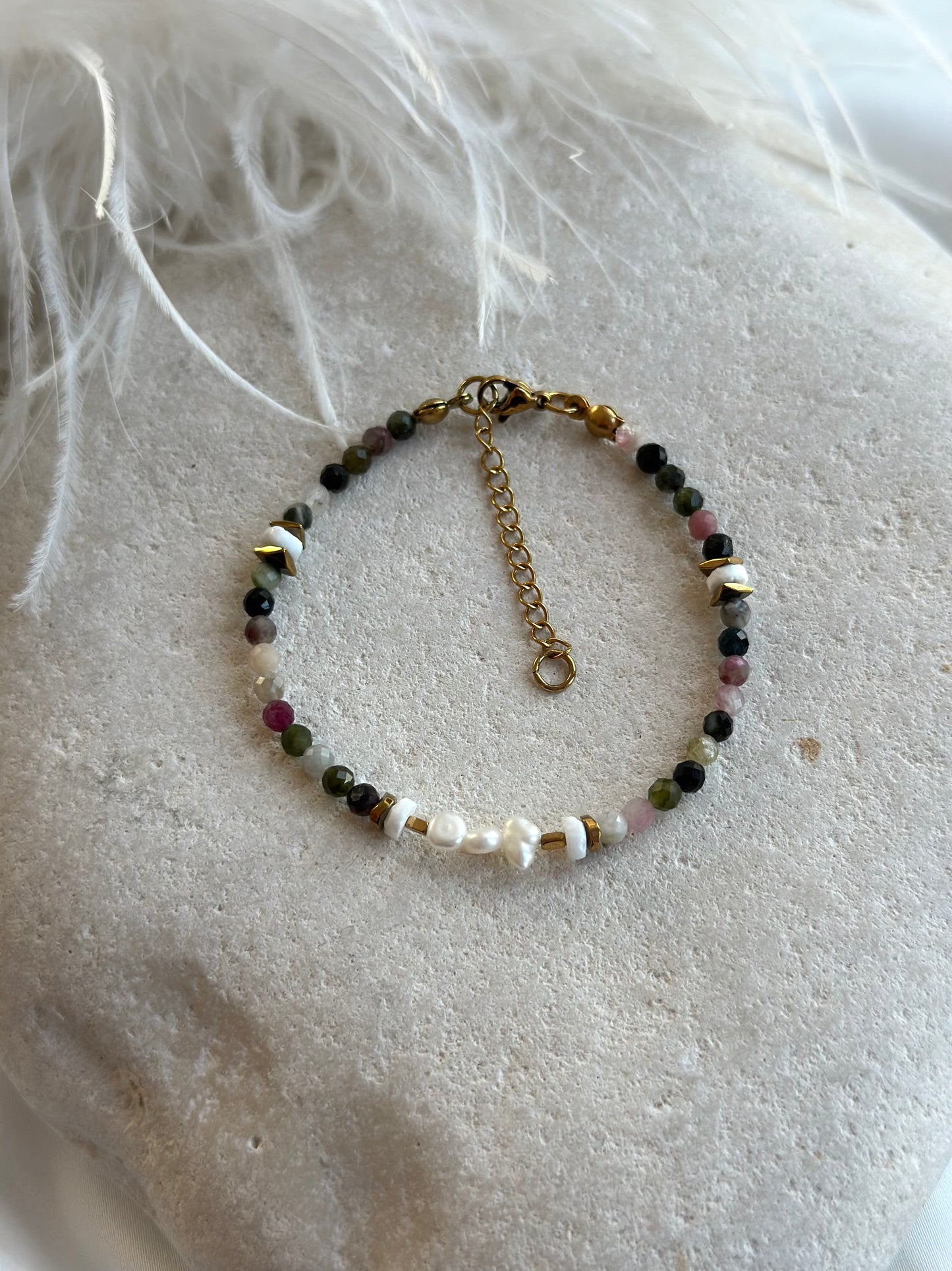 Tourmaline Pearl Bracelet