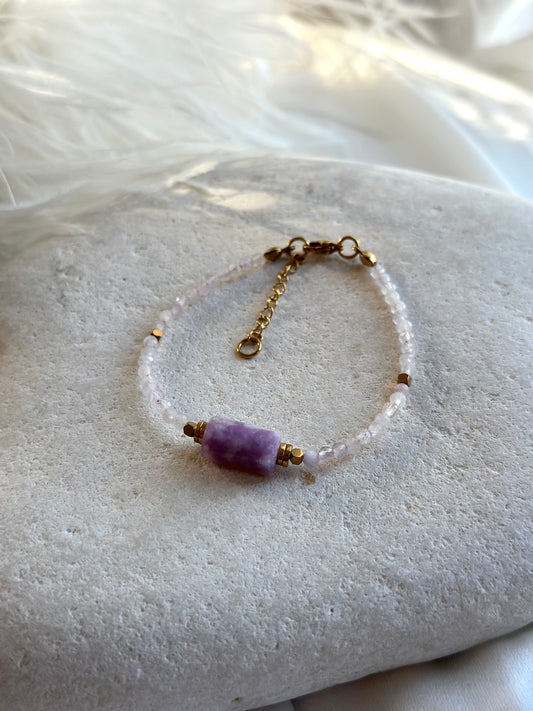 Lepidolite bracelet