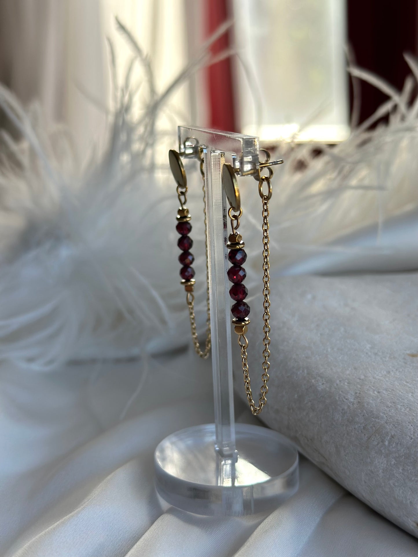 Garnet Earrings