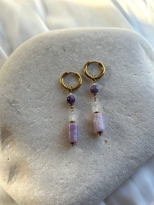 Lepidolite Earrings