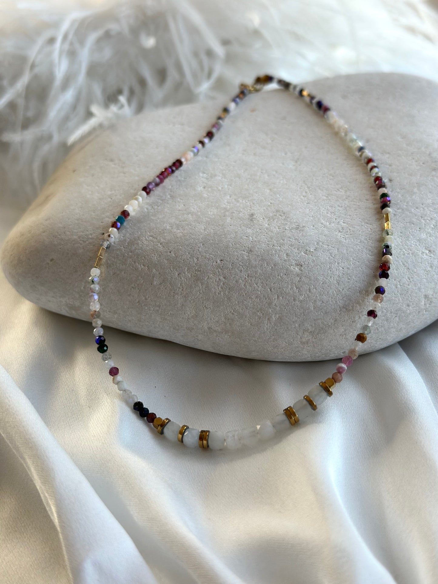 Tourmaline Moonstone Necklace
