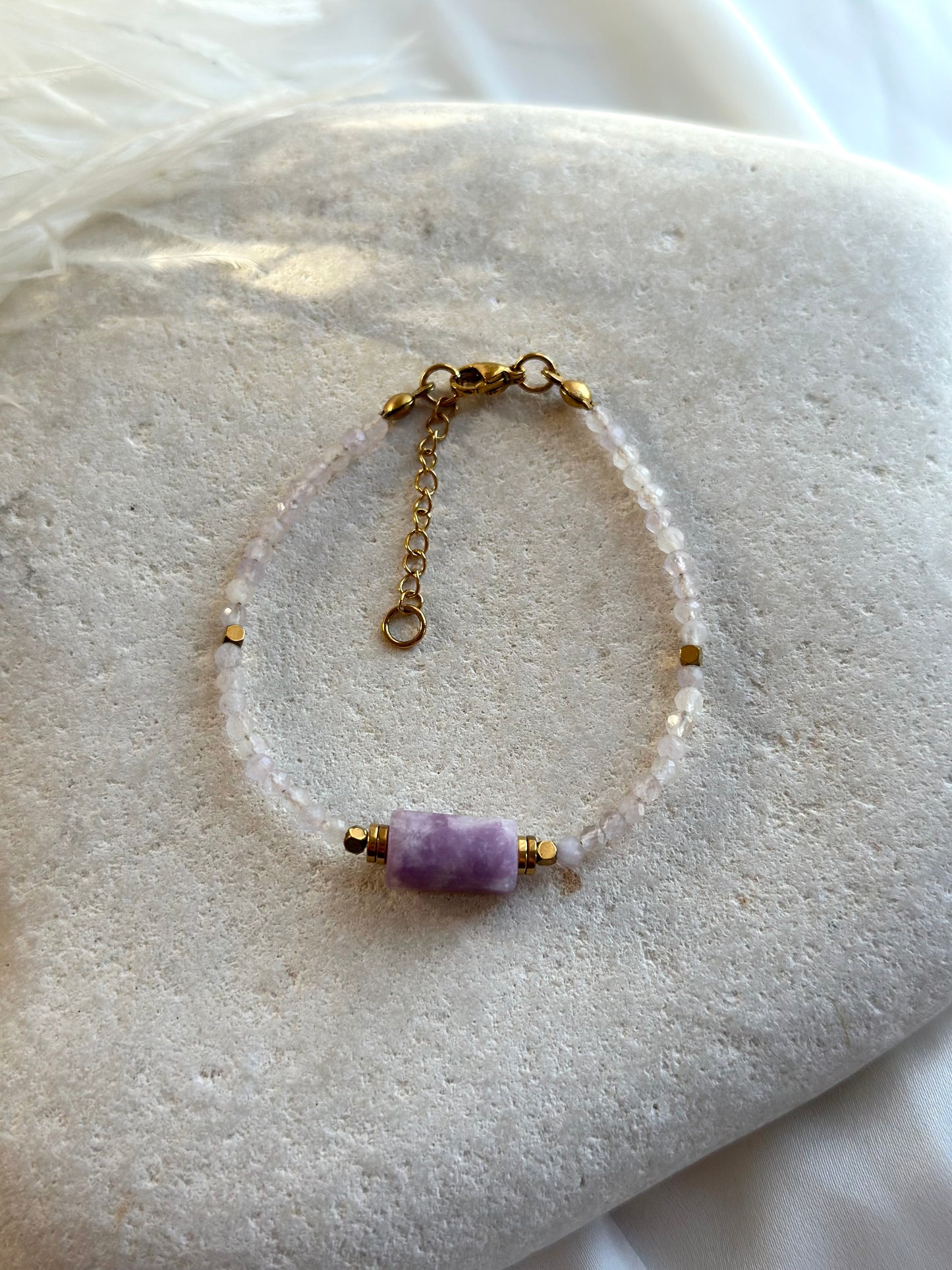 Lepidolite bracelet