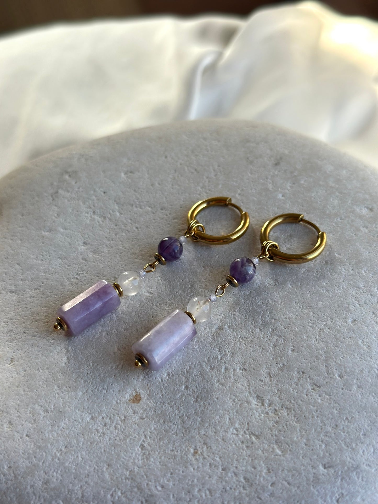 Lepidolite Earrings