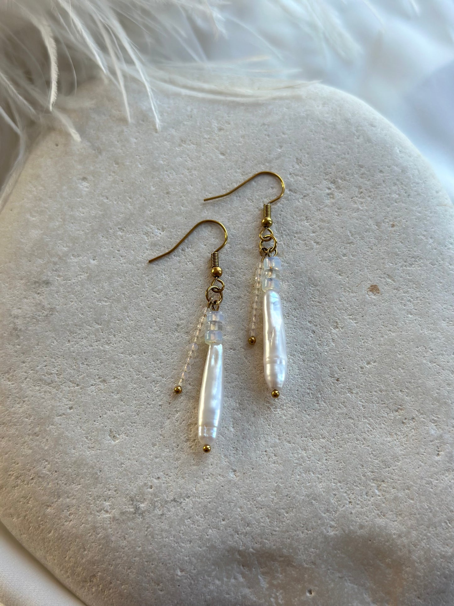 Opal Pearl Earrings
