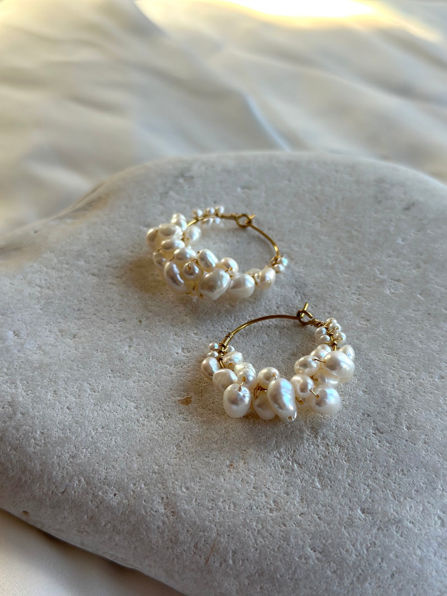Pearl Hoops