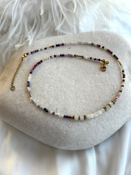Tourmaline Moonstone Necklace