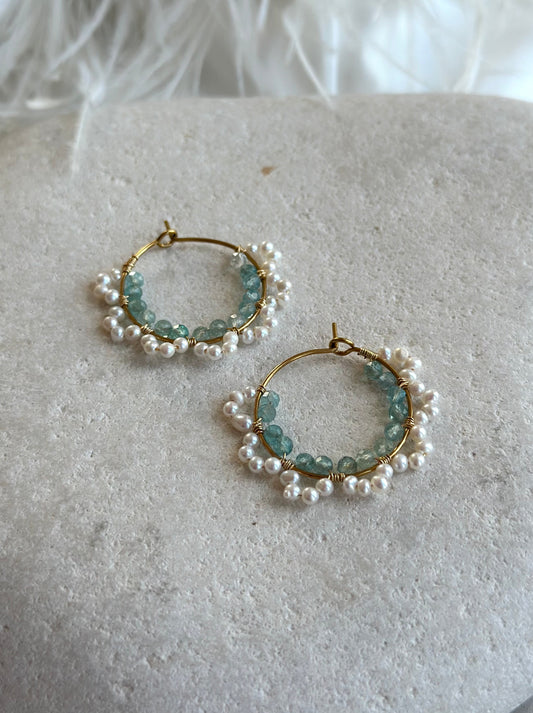 Pearl Flower Earrings