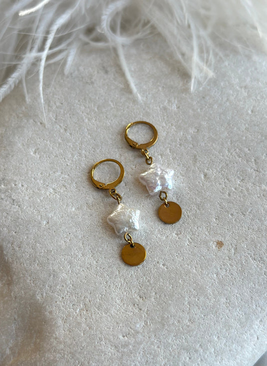 Star Pearl Earrings