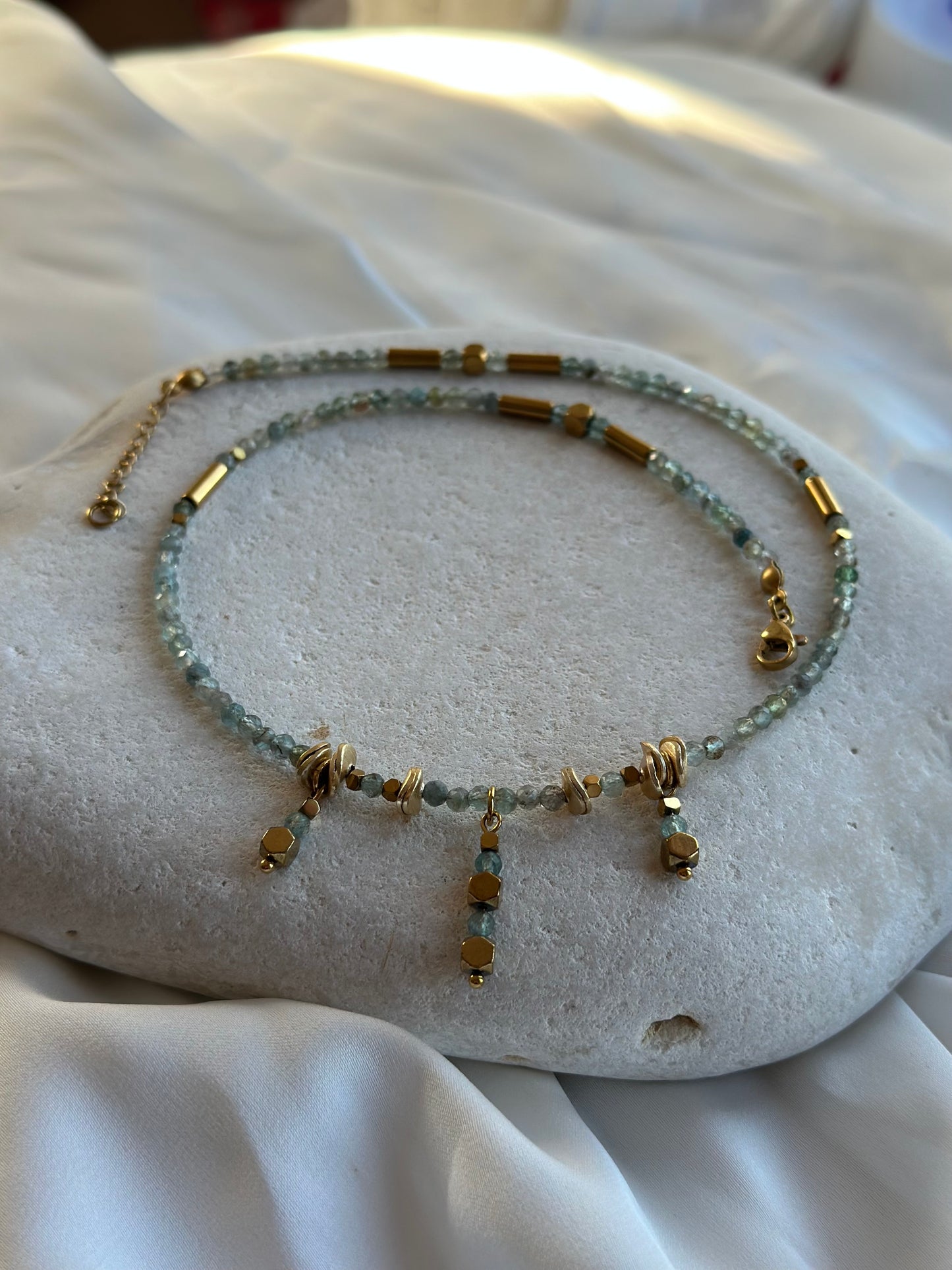 Apatite Necklace with pendants