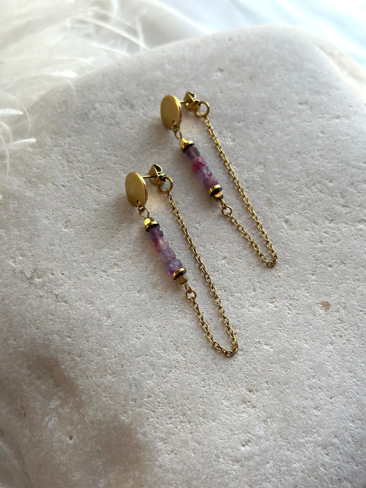 Rubellit Tourmaline Earrings