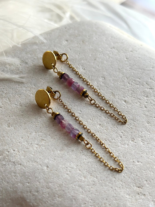 Rubellit Tourmaline Earrings