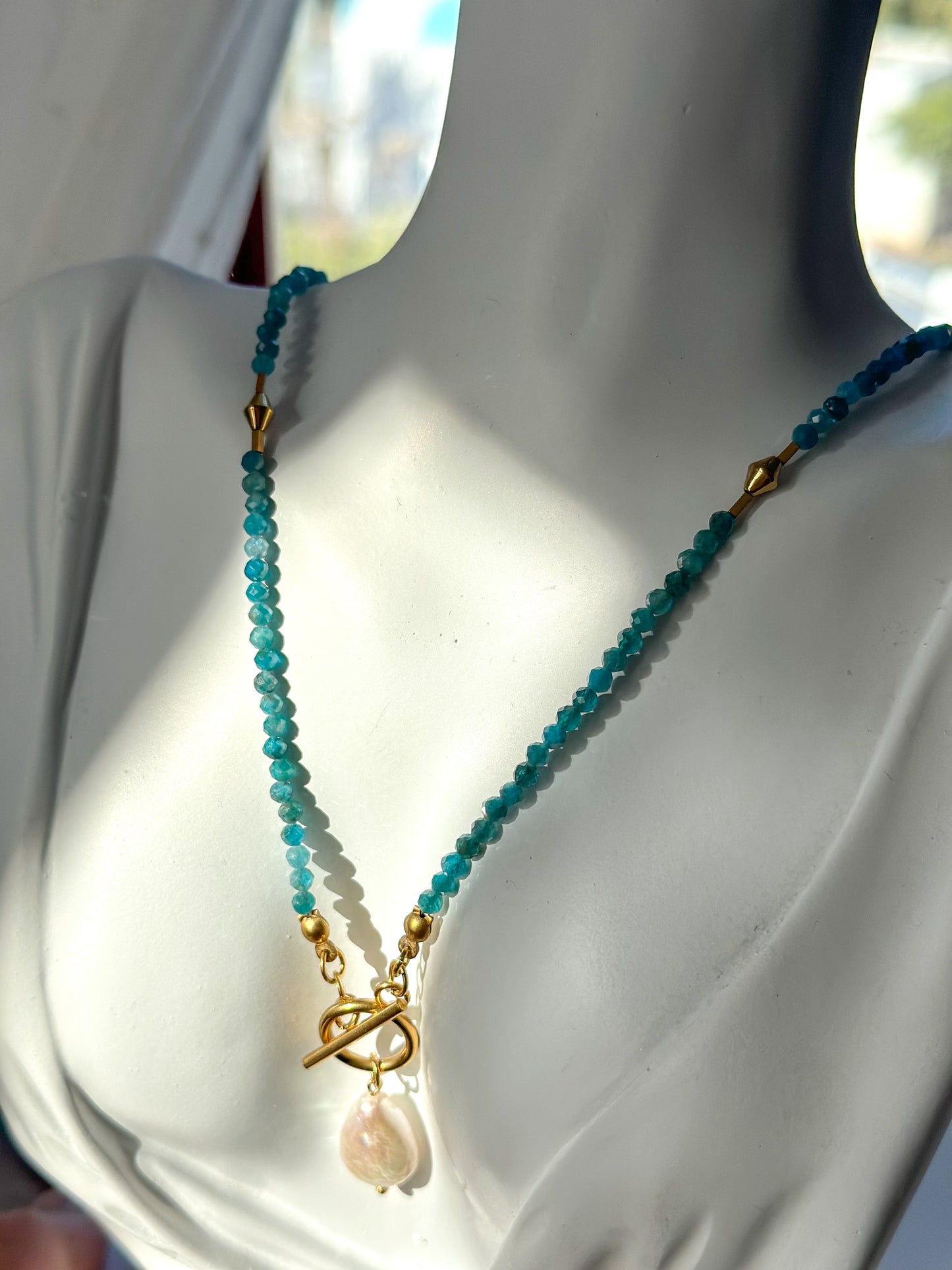 GALENE NECKLACE             Apatite