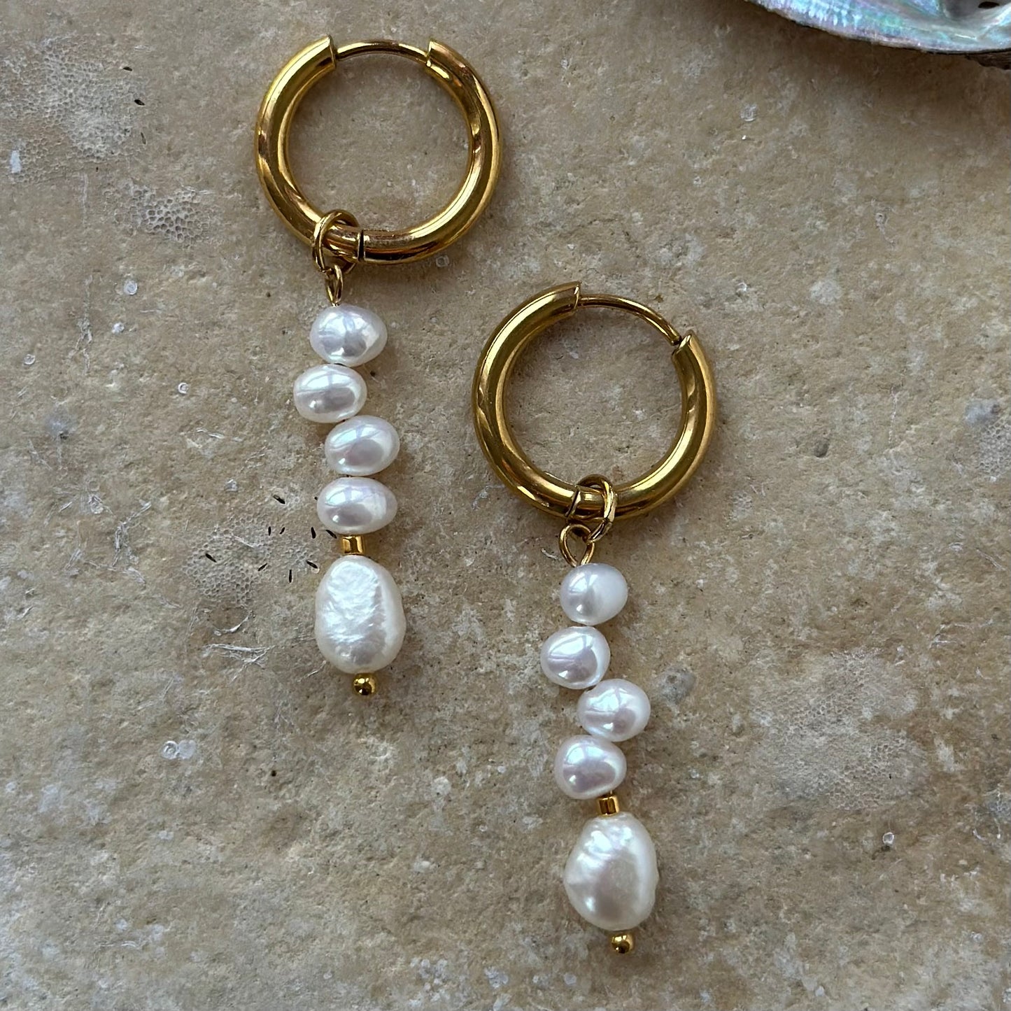 Irregular Pearl Earrings