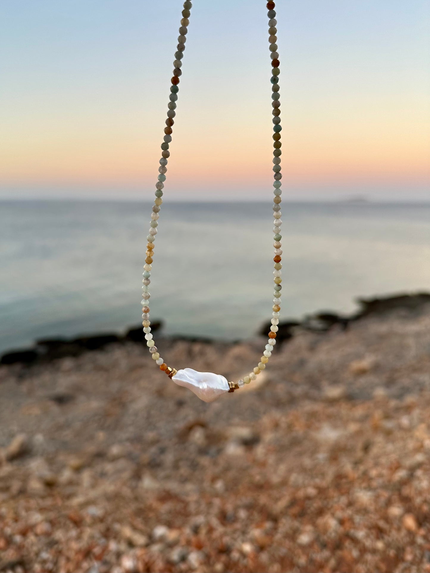 Amazonit-Perlenkette