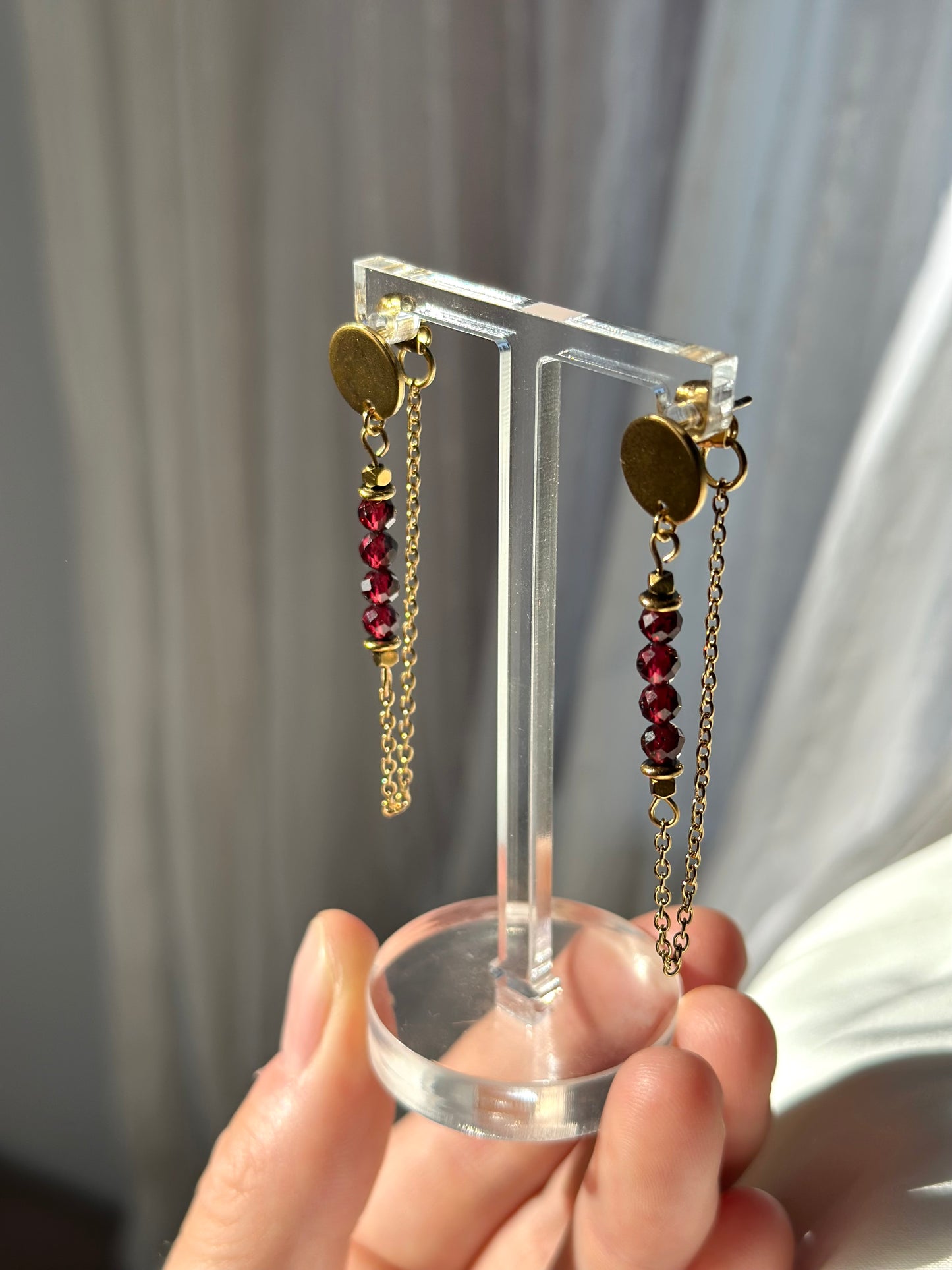 Garnet Earrings