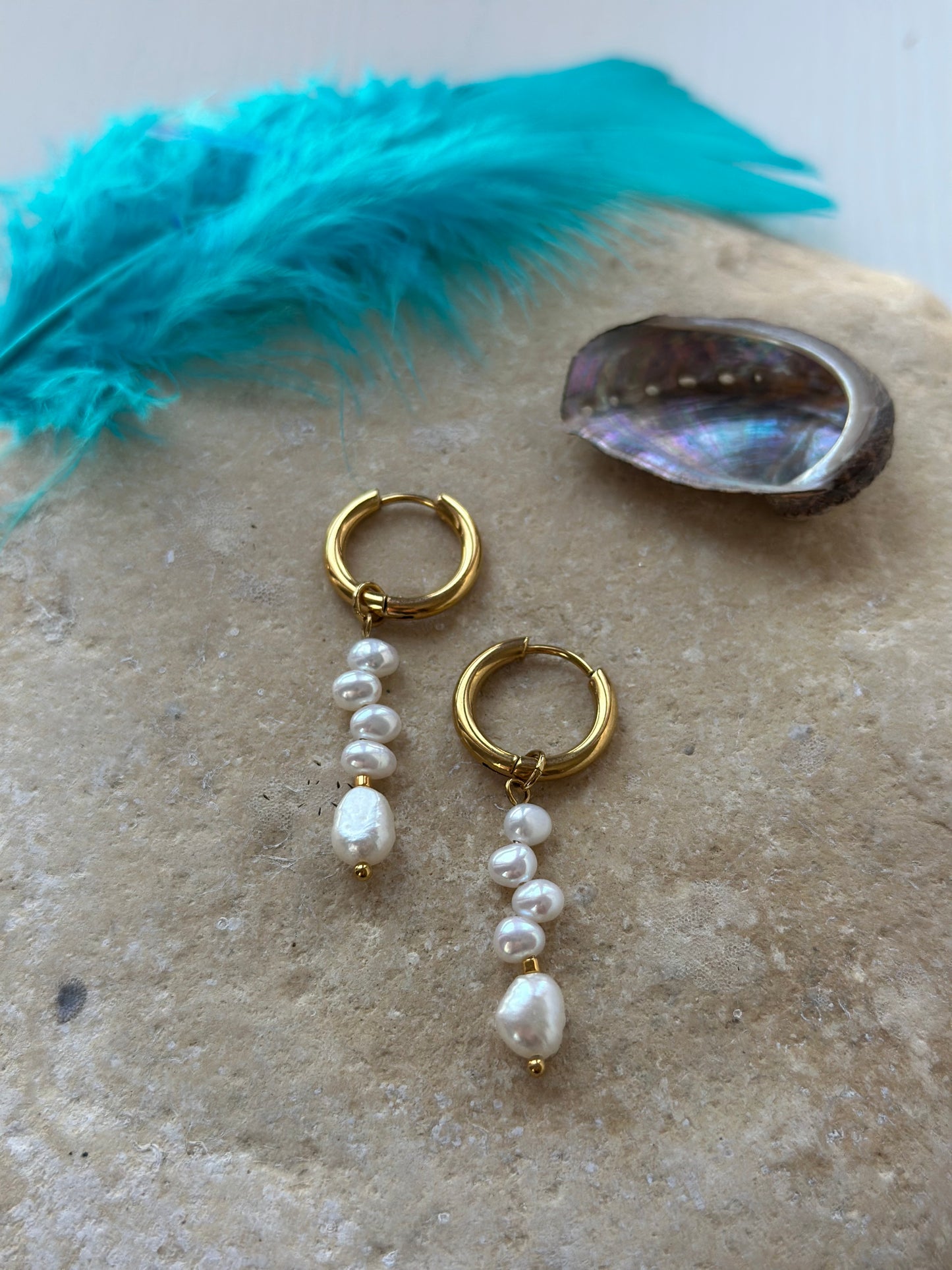 Irregular Pearl Earrings