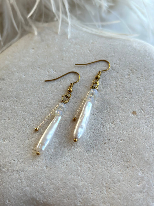 Opal Pearl Earrings