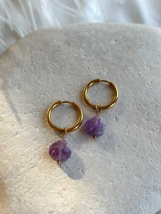 ATHENA EARRINGS                              Amethyst