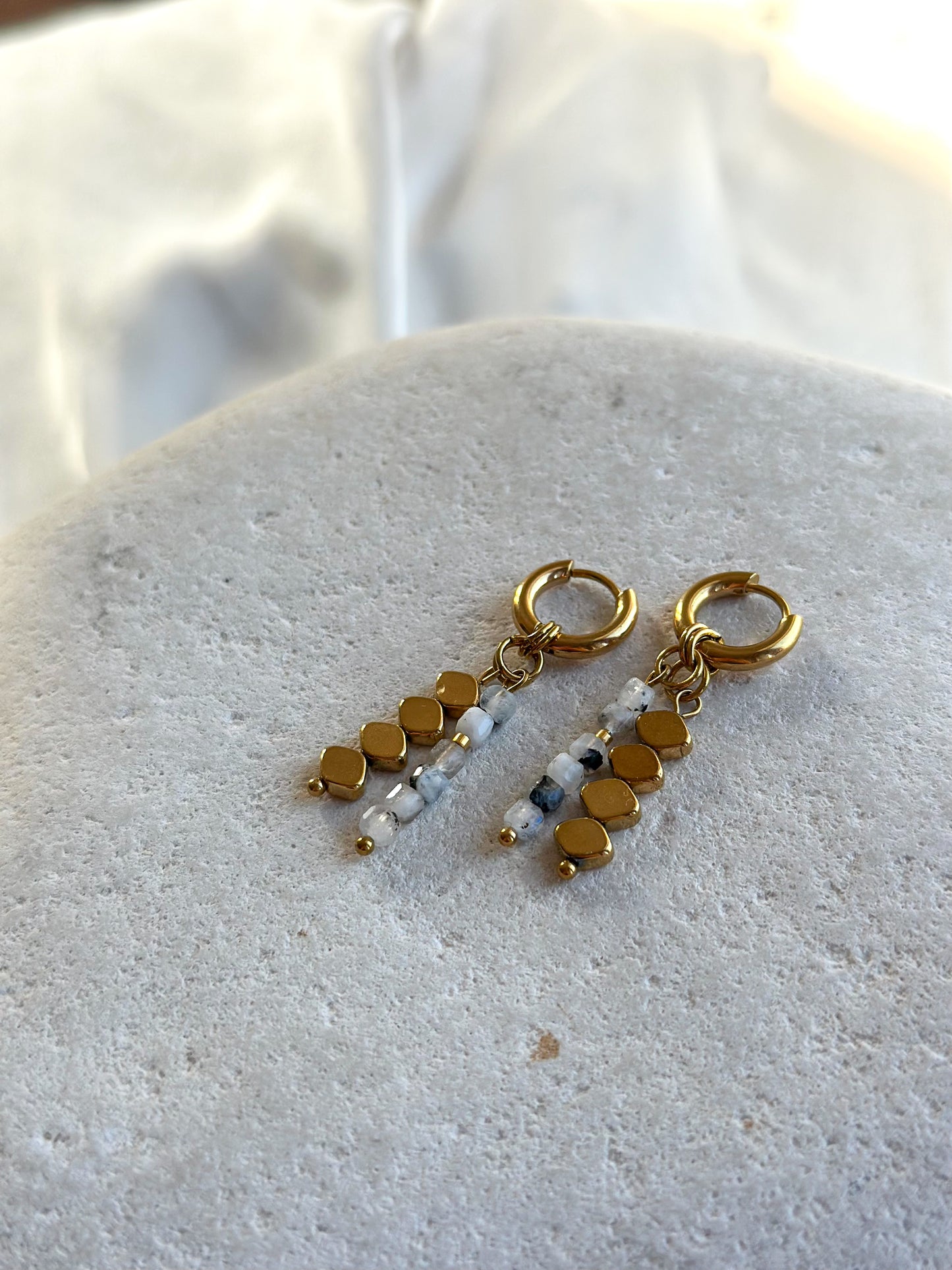 NOELLE EARRINGS        Moonstone
