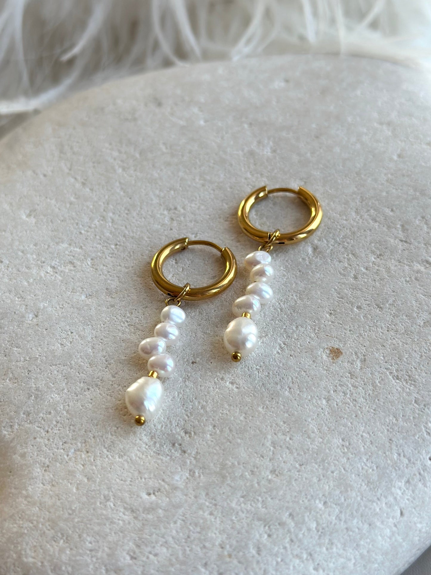 Irregular Pearl Earrings