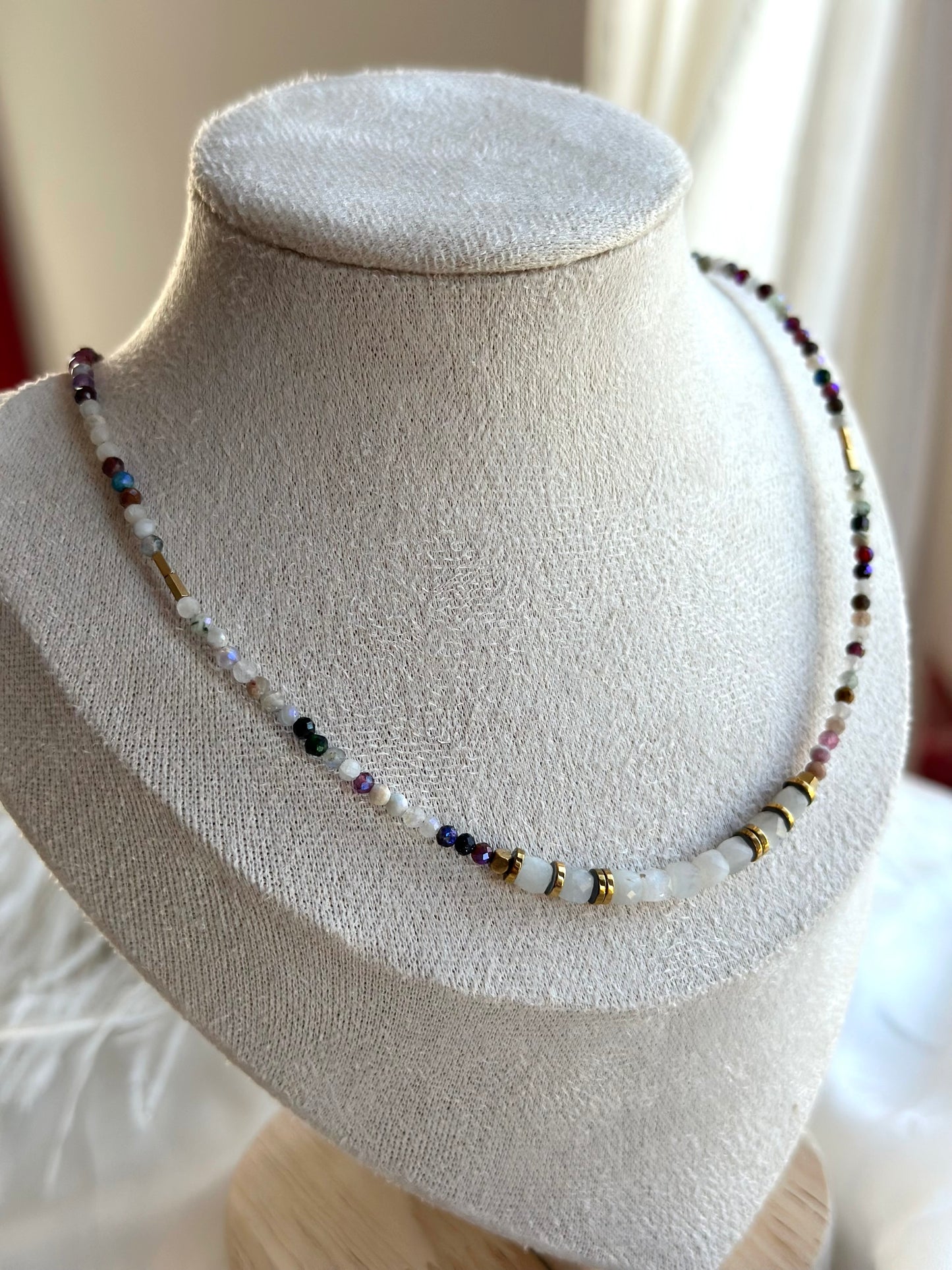 Tourmaline Moonstone Necklace