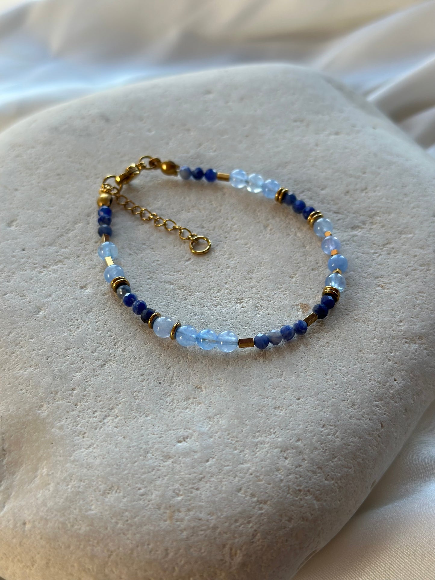 Sodalith-Aquamarin-Armband