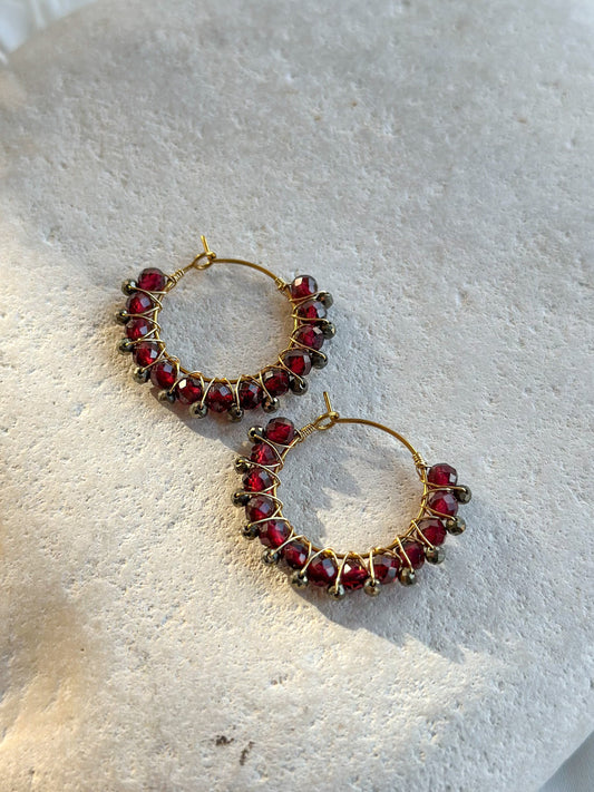 ALTHEA  HOOPS                   Garnet