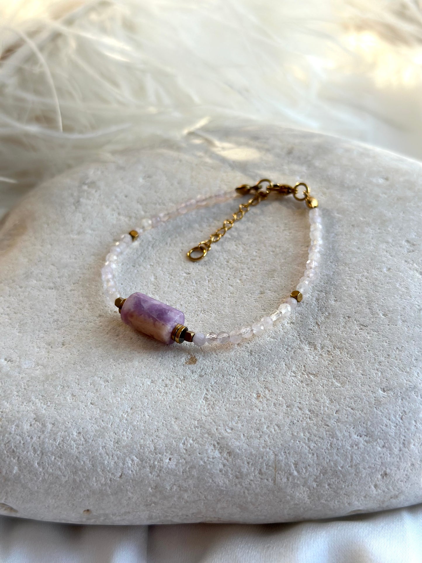 Lepidolite bracelet