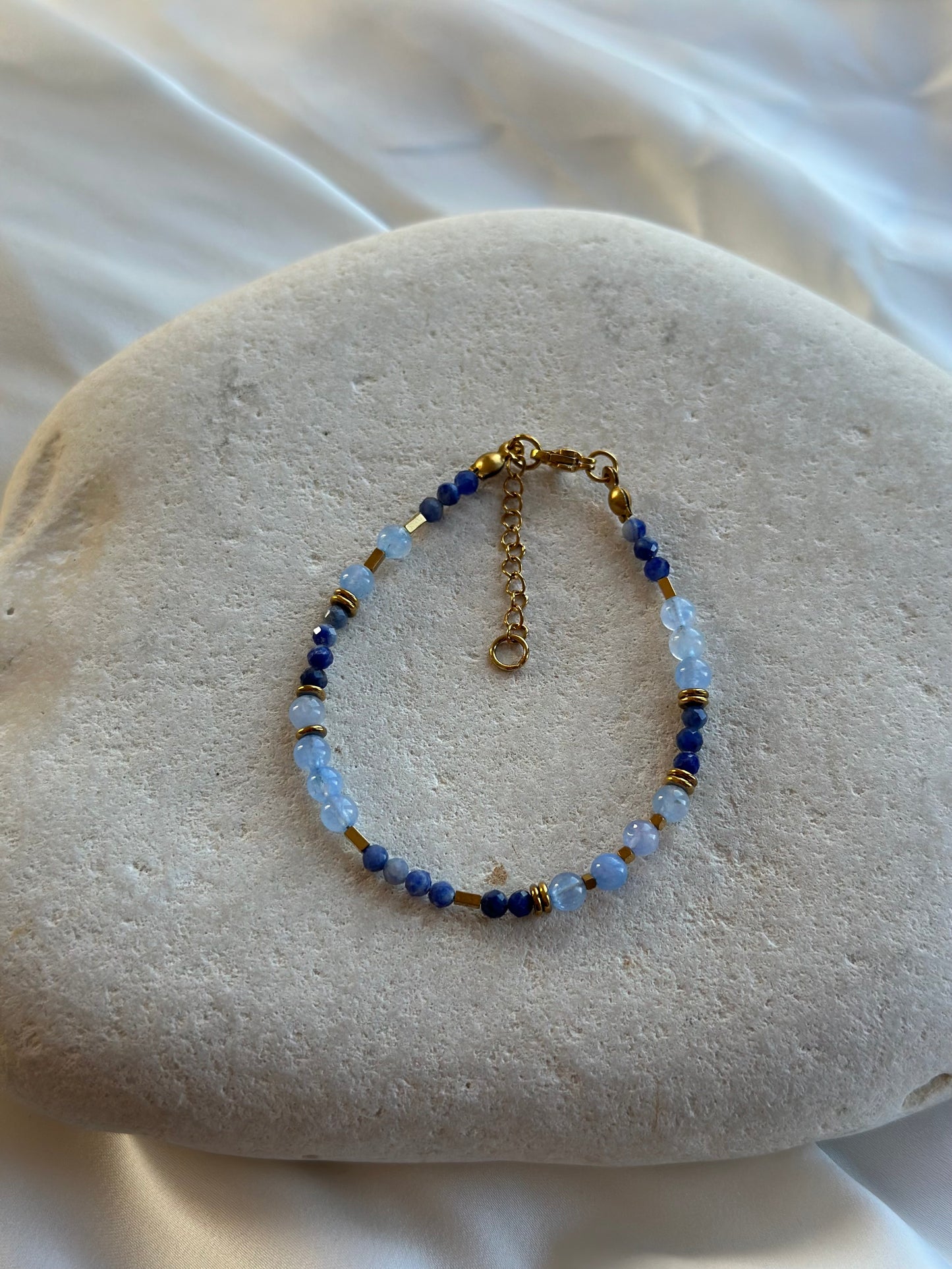 Sodalith-Aquamarin-Armband