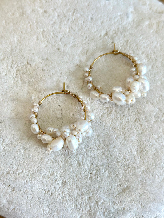 Pearl Hoops